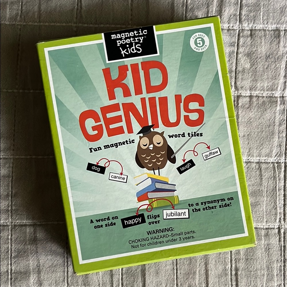 Kids Kid Genius Magnetic Word Tiles